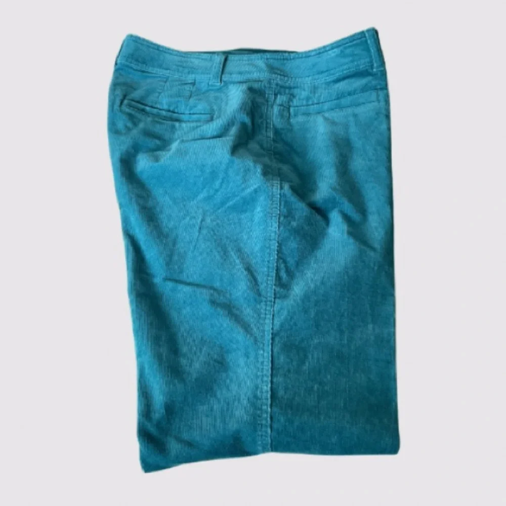 Talbots Boot-cut Corduroy Stretch Pants Teal Size 12 NWT - Picture 11 of 13